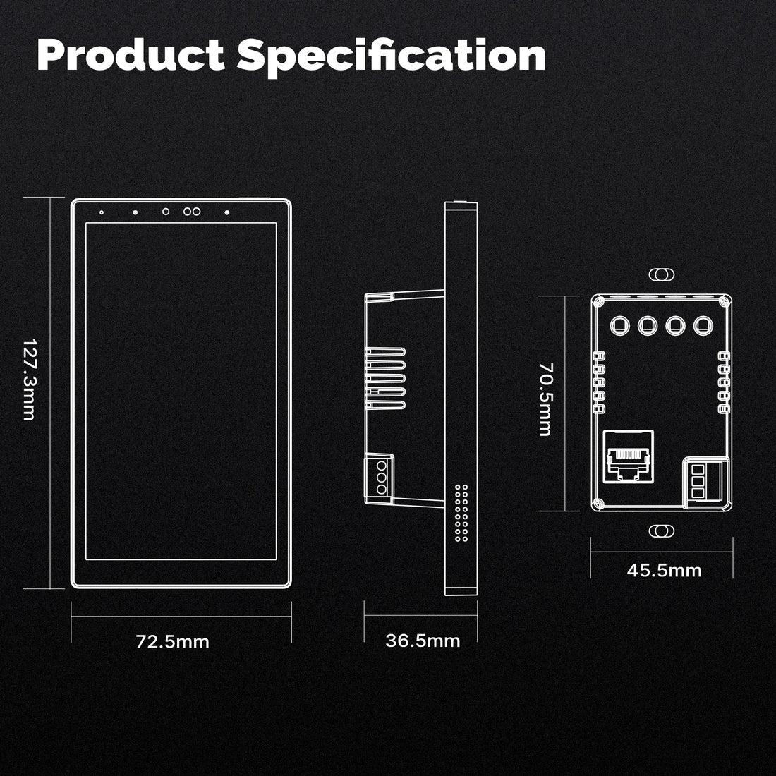 MOES Tuya Wifi Smart 5-inch Touch Screen Voice Control