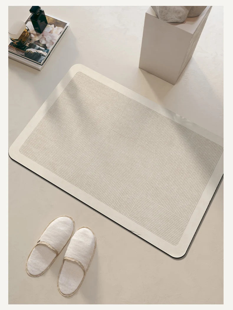 Non-Slip Diatomite Bath Mat Bathroom Foot Mats