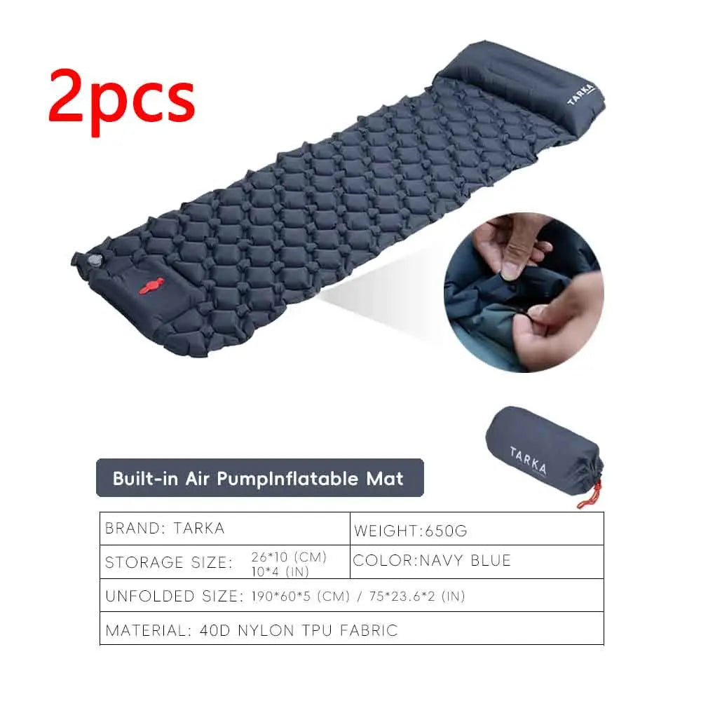TARKA Inflatable Camping Mats Sleeping Pad Outdoor Tourist Air Cushion