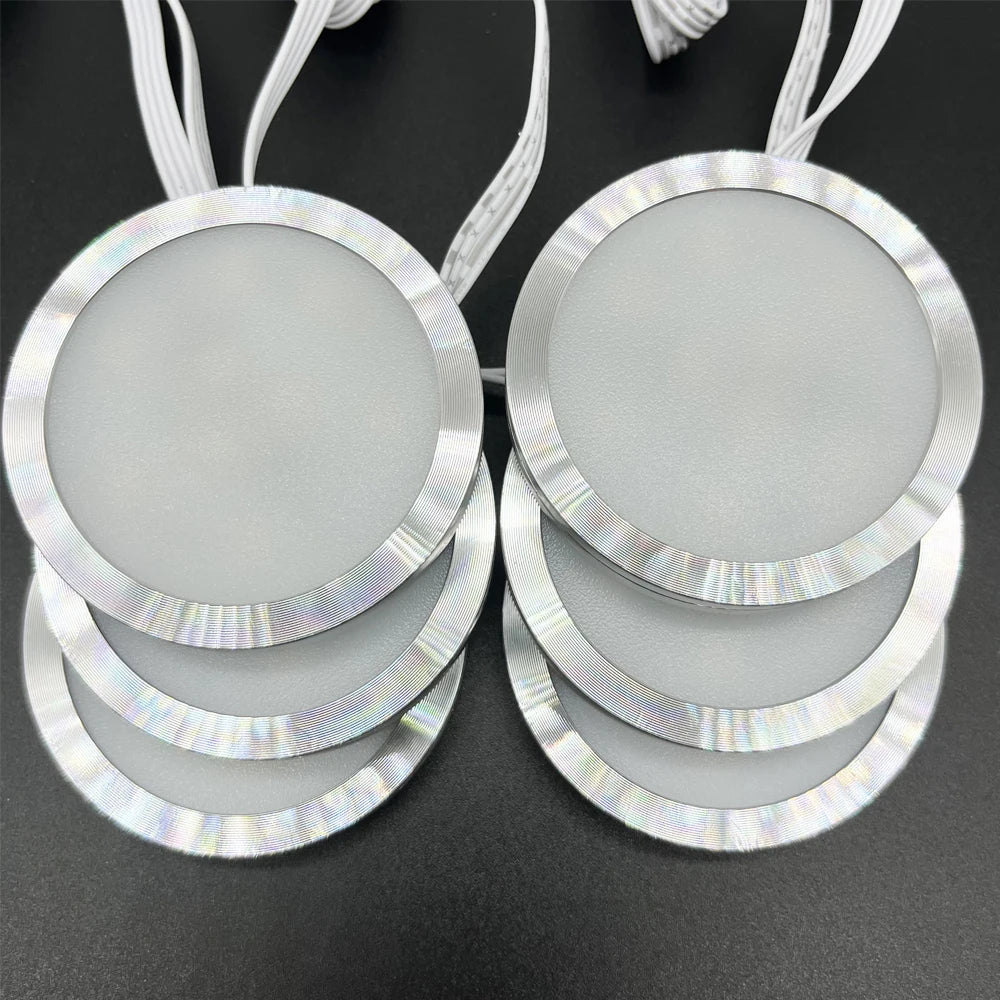 DC12V Tuya WIFI RGB LED Under Cabinet Light Dimmable Puck Light Festival
