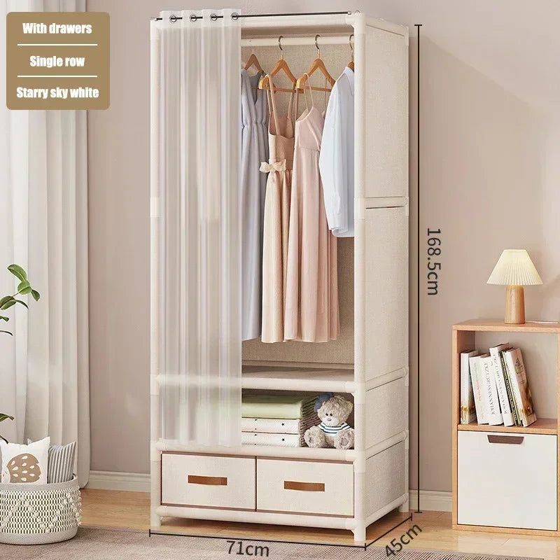 Wardrobe for HomeUse Bedroom Simple and LargeCapacityFabric Cabinet