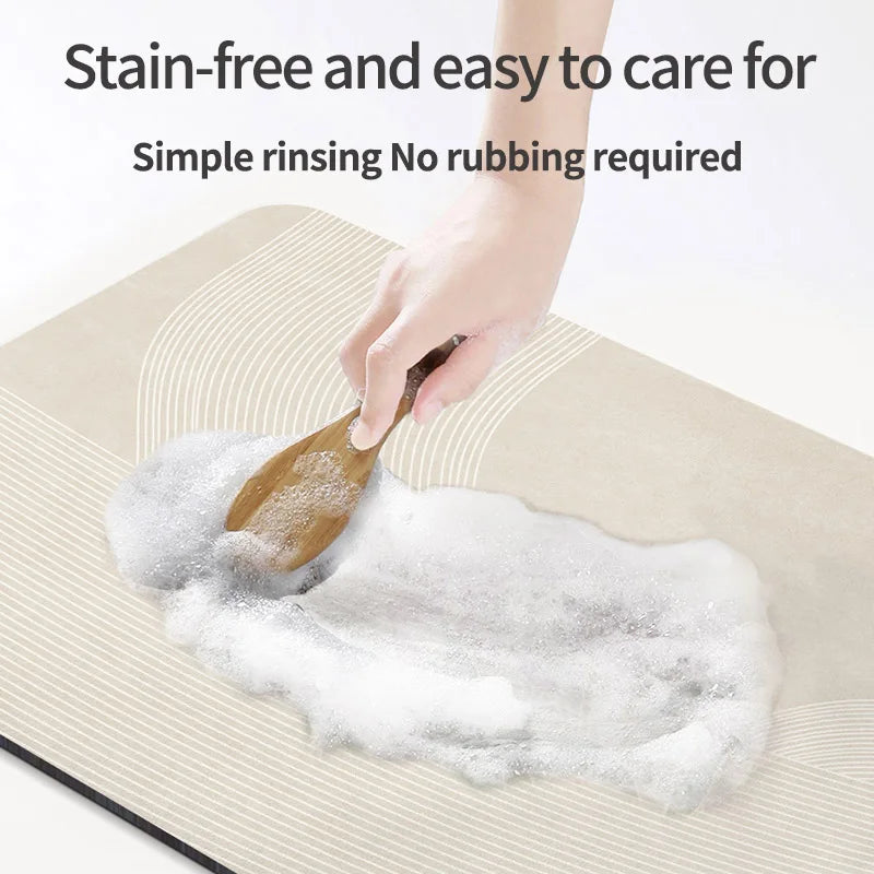 Non-Slip Diatomite Bath Mat Bathroom Foot Mats
