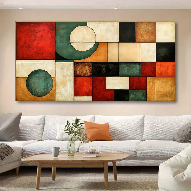 Modern Abstract Colorful Geometry Poster and Prints Canvas Painting Wall Art