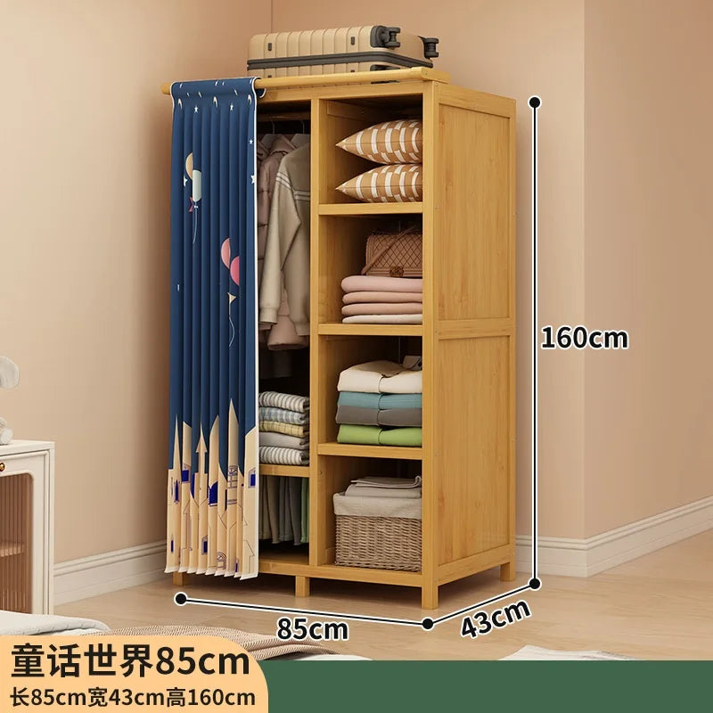 Simple wardrobe rental bedroom dustproof closet