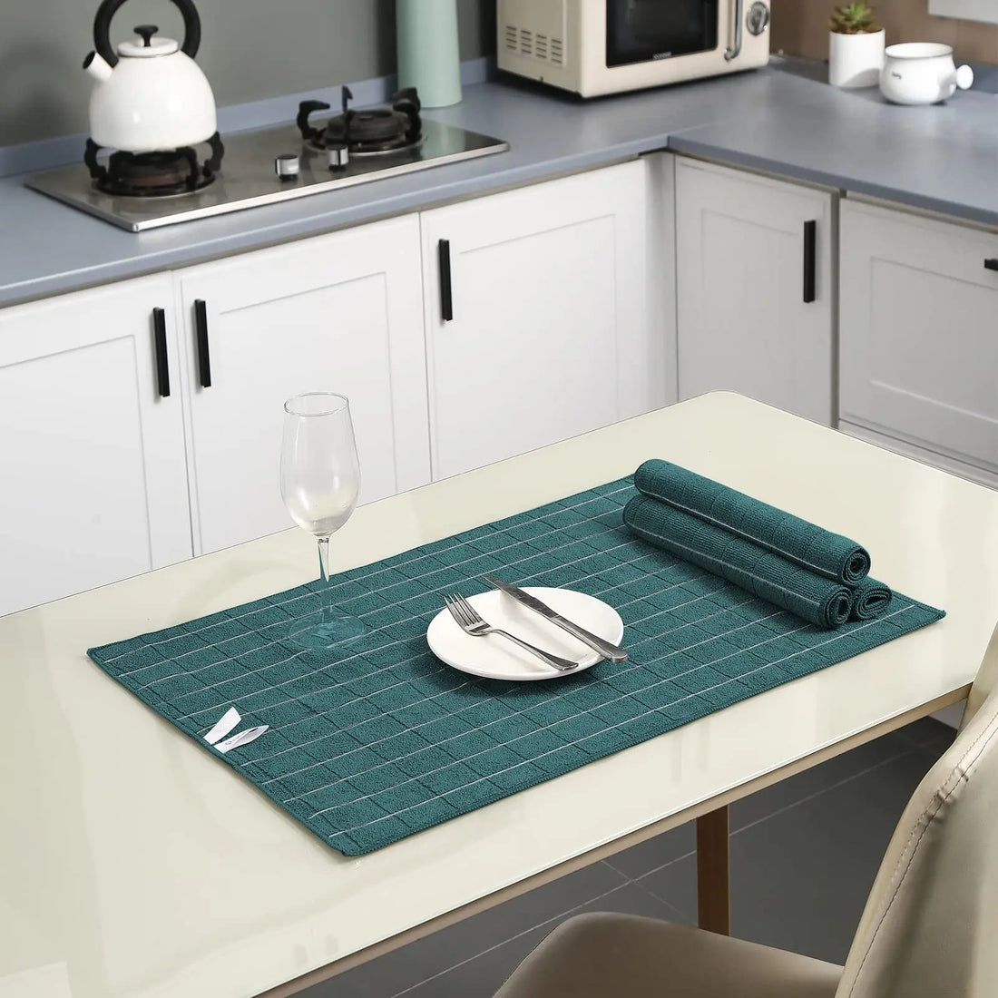 12pcs Microfiber Kitchen Towels and Dishcloths Set