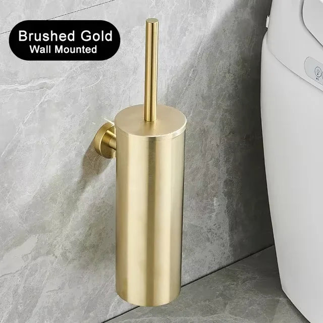 304 stainless steel toilet brush with base