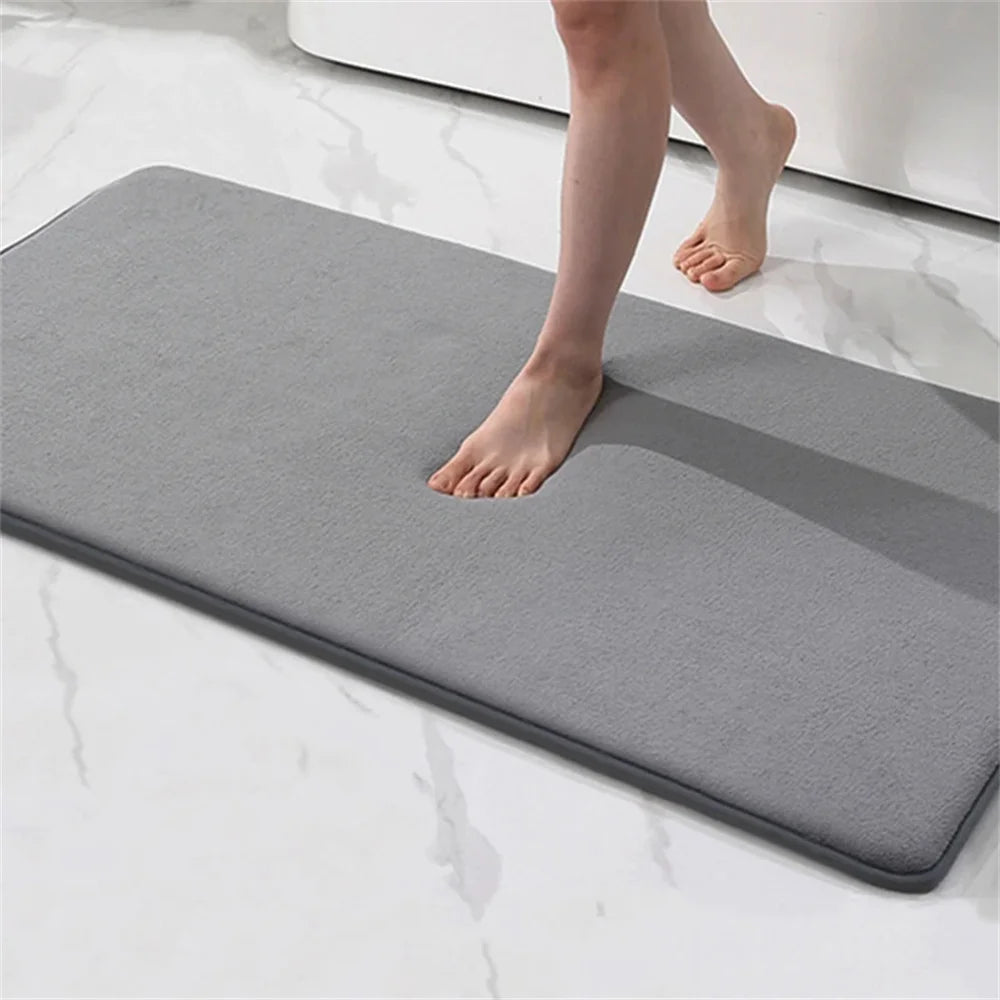 Homaxy Super Absorbent Bath Mat Memory Foam Carpet Non-Slip