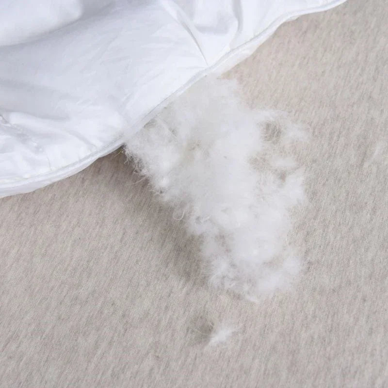 White Goose Down Comforter Warm Winter Thick 3D Bread Bed Blanket