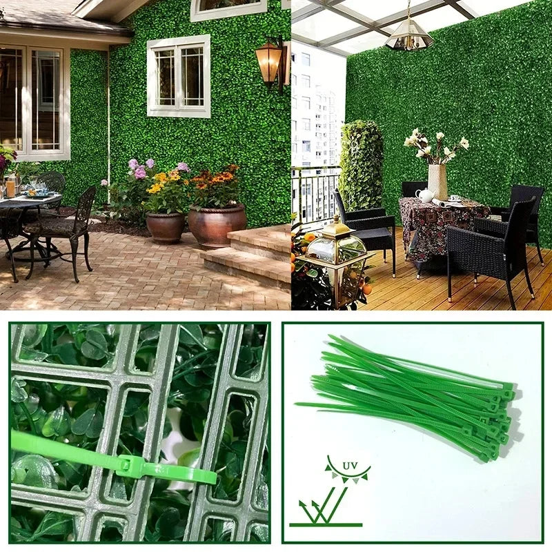 10pcs Artificial Plants Grass Wall Panel