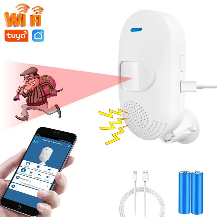 Tuya WiFi Home Burglar Sensor Infrared Alarm Motion Detector PIR Sensor