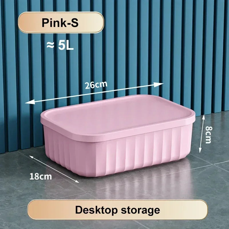 Sundries Storage Boxes with Lid Light Luxury Snacks Toys Storage