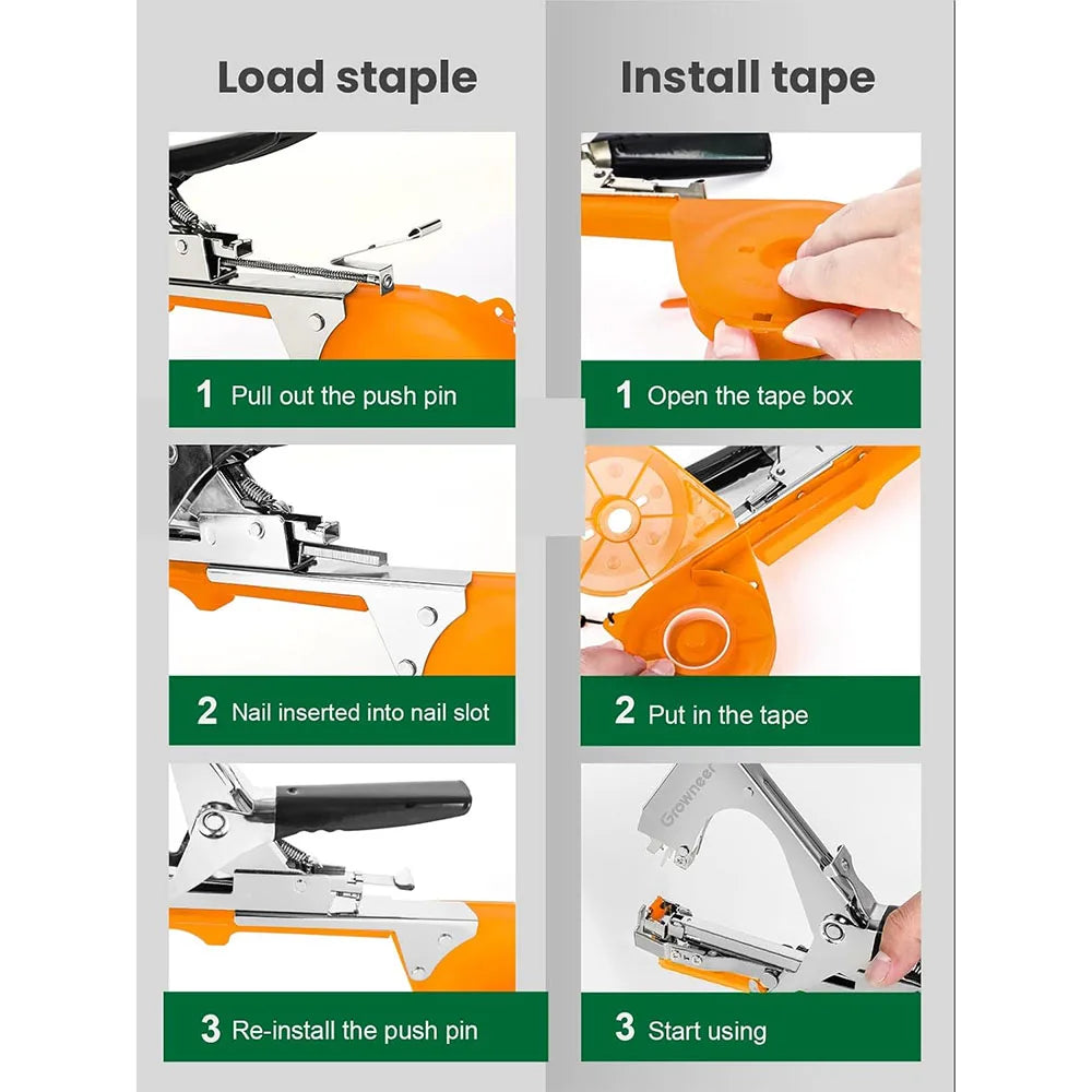 SI FANG Plant Tying Machine for Garden - Vegetable & Fruit Stabilizer Tool