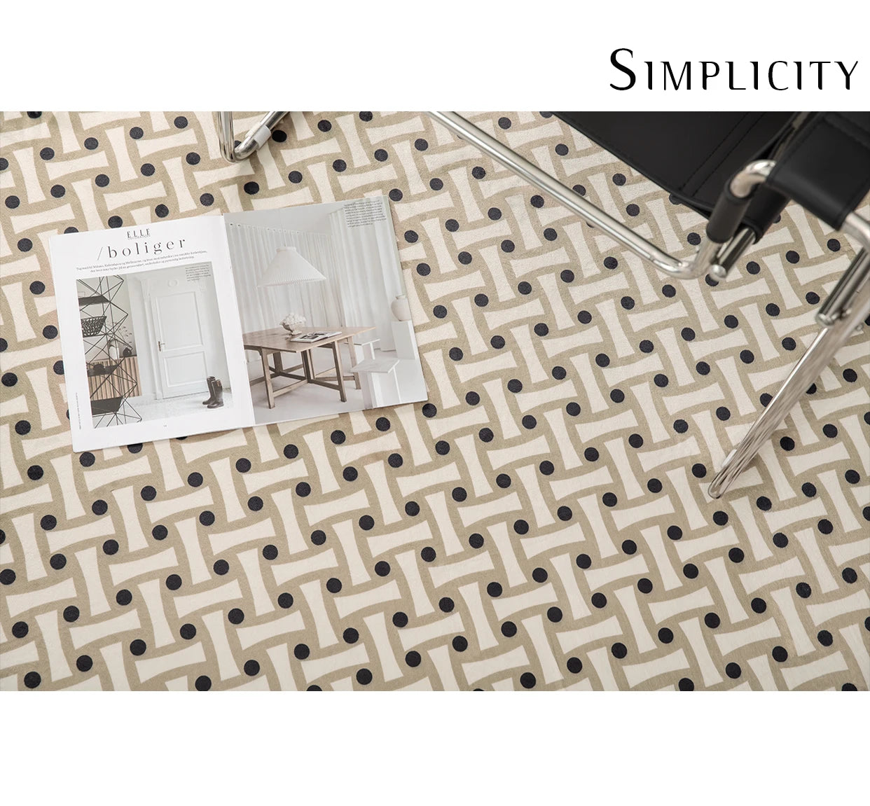 French Retro Rugs for Bedroom Checkerboard Living Room Decoration