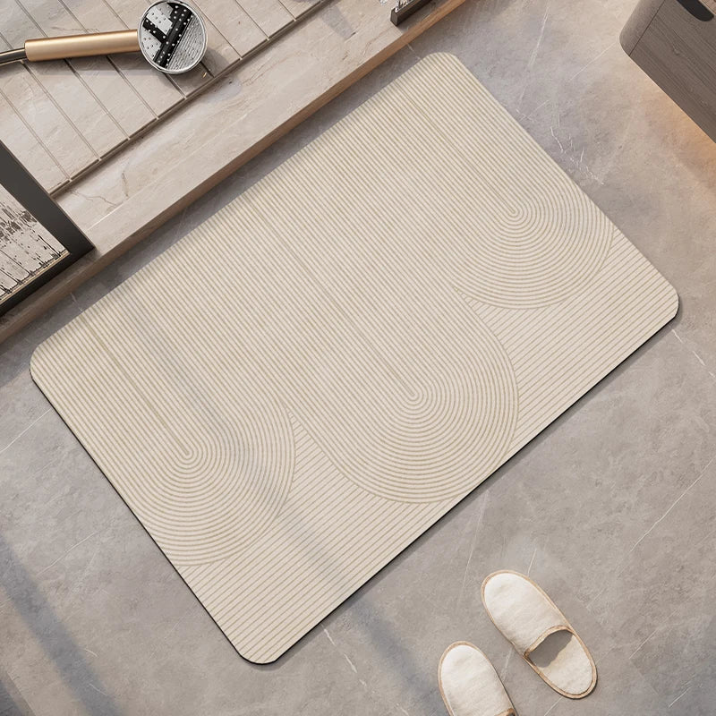 Non-Slip Diatomite Bath Mat Bathroom Foot Mats