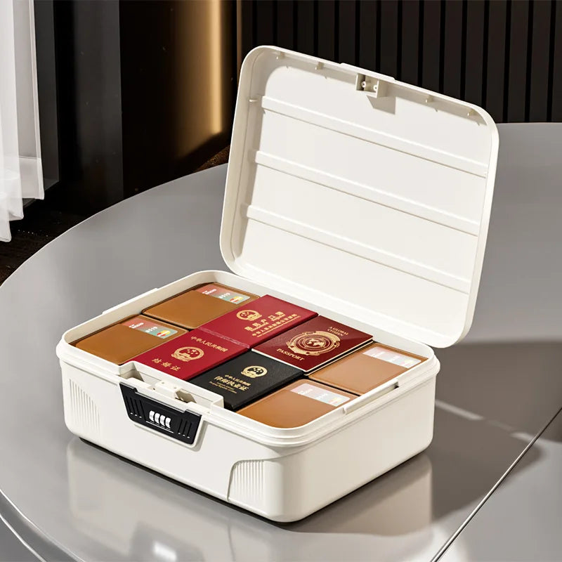Digital Password Lock Safe Box Passport Medicine Portable Organizer