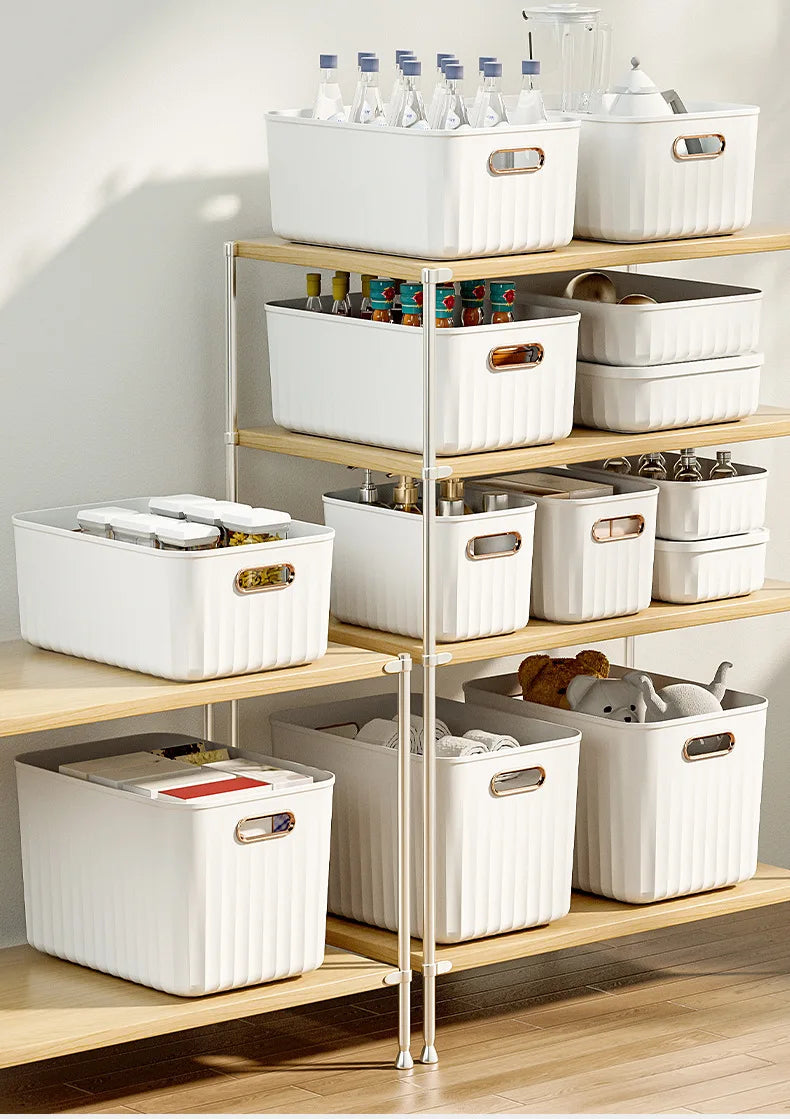 Sundries Storage Boxes with Lid Light Luxury Snacks Toys Storage