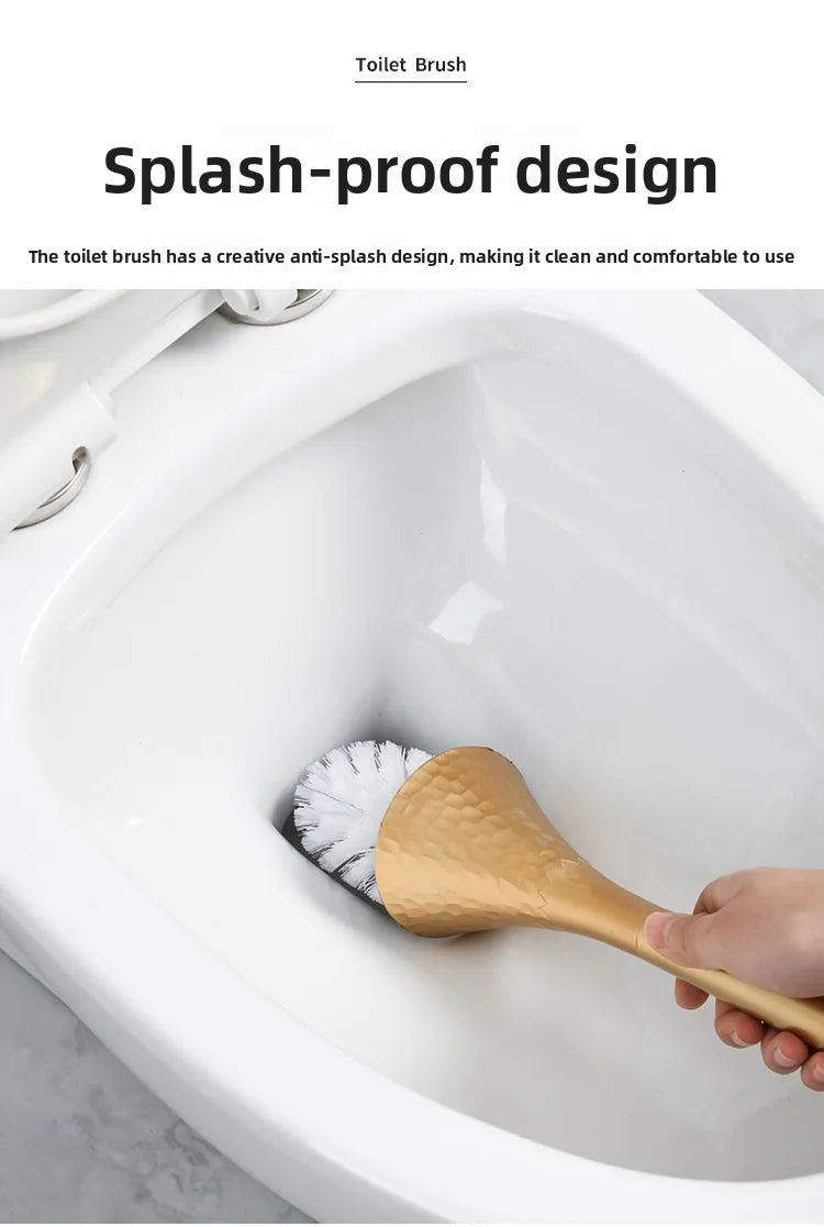 Premium Long Handle Toilet Brush with Holder