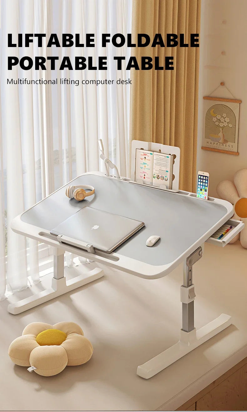 Laptop Desk Foldable Bed Table Adjustable Computer Desk