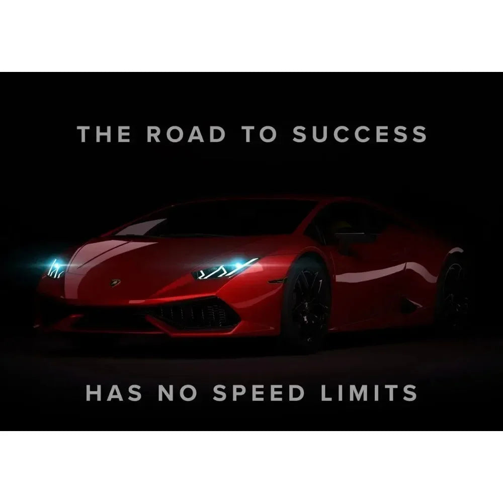 Chase Your Dreams Luxury Super Sports Cars Posters Print on Canvas