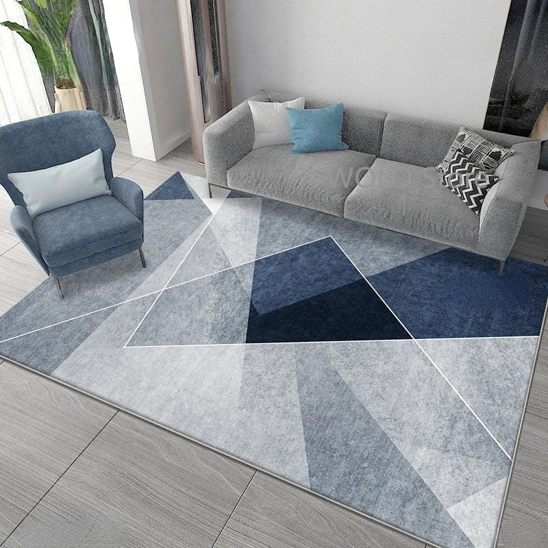Nordic Marble Geometry Carpets for Living Room