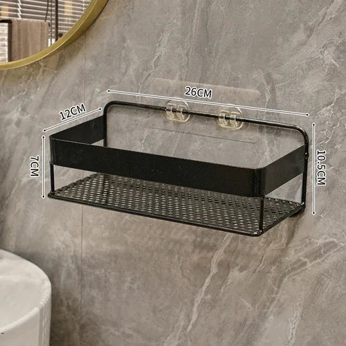Gold storage rack bathroom storage rack wall mounted