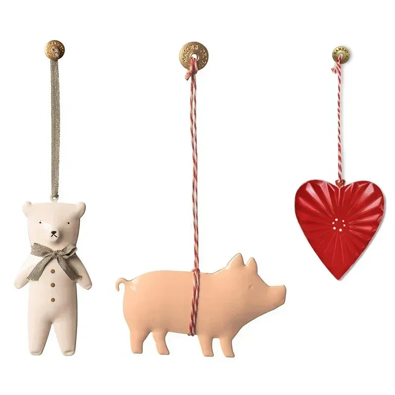 Christmas Party Nordic Christmas Decoration Metal Pendant Christmas Tree