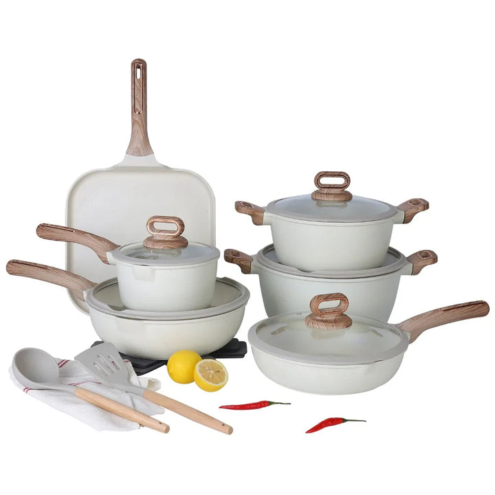 DONNOR Ceramic Cookware Sets Pots and Pans Set Nonstick