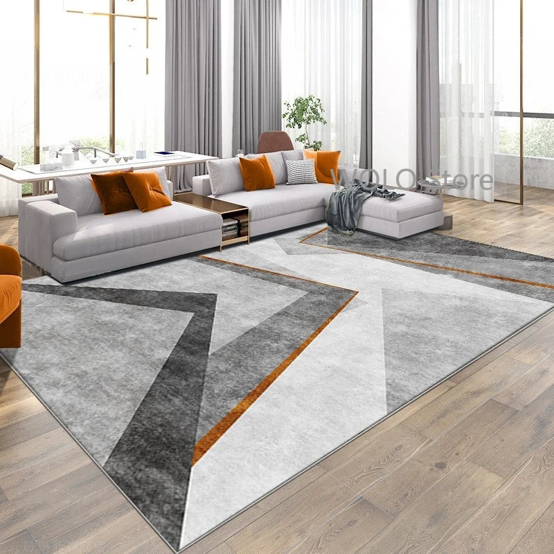 Nordic Marble Geometry Carpets for Living Room