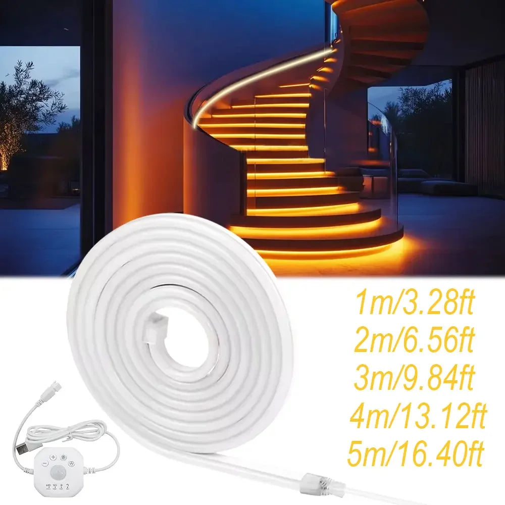 Flowing light strip LED Motion Sensor Light Indoor Under Bed Lights