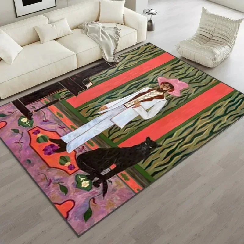 VIKAMA Art Retro Abstract Crystal Pile Carpet