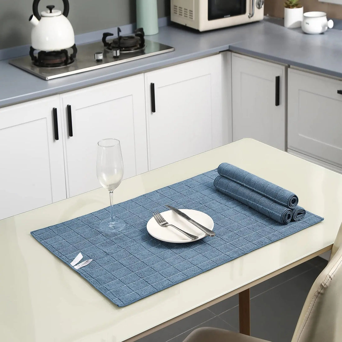 12pcs Microfiber Kitchen Towels and Dishcloths Set