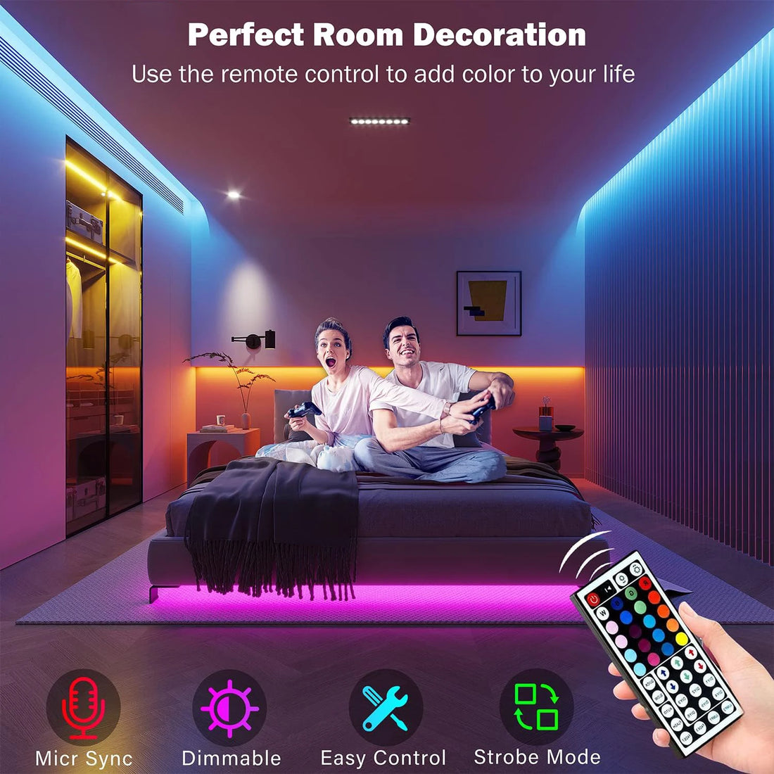 RGB Led Strip Lights 5m 10m 20m 30m Led Room Light with APP Control