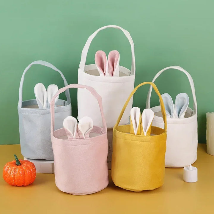 1-20PCS Easter Cartoon Bunny Ears Bucket Bag