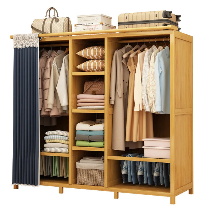 Simple wardrobe rental bedroom dustproof closet