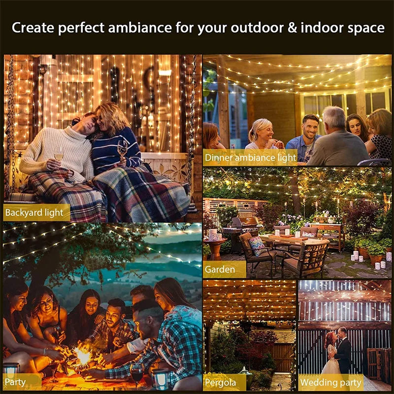 USB Led Fairy Lights Copper Wire String 20M 200LED