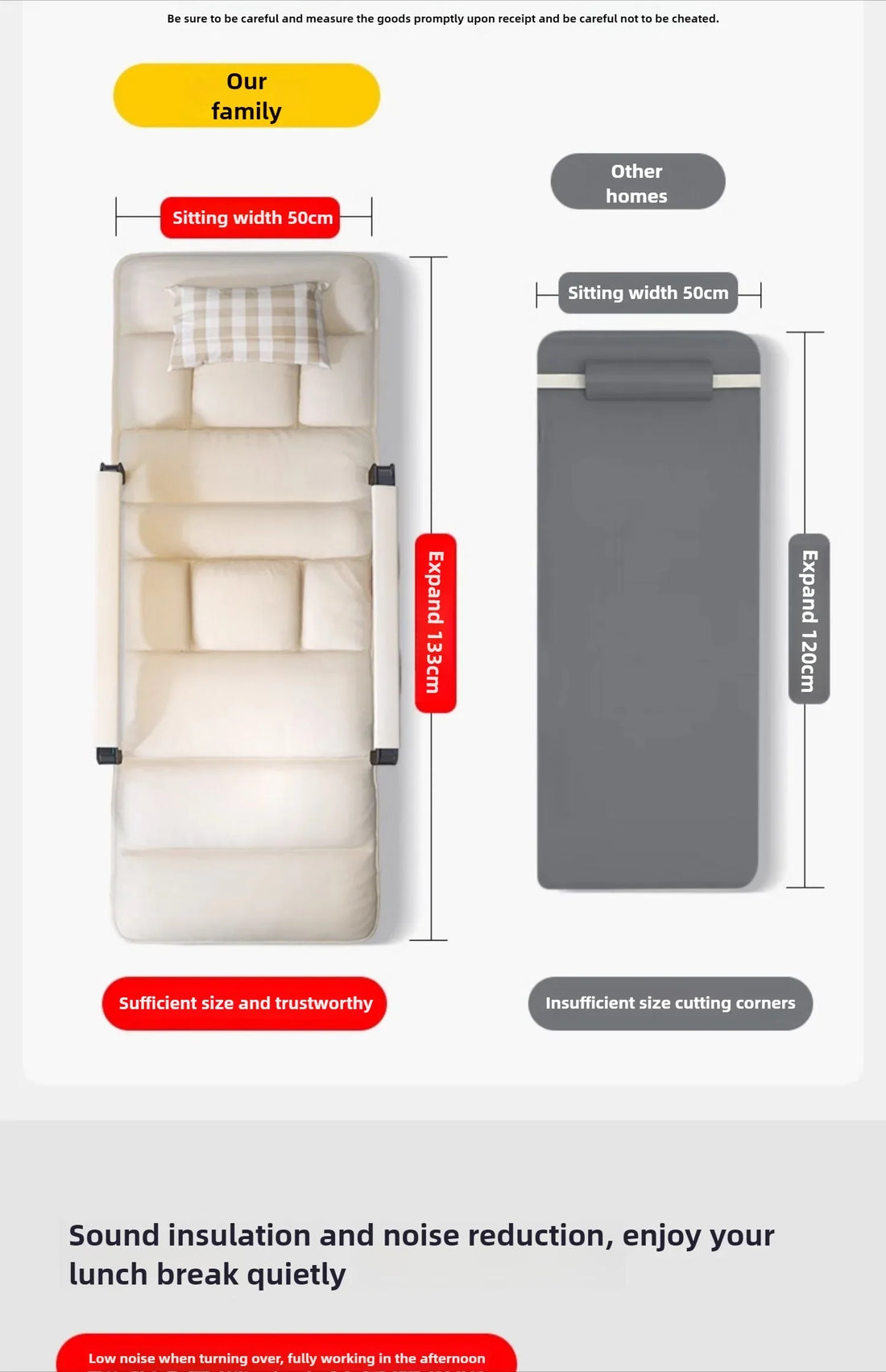 Reclining chair office lunch break folding chair