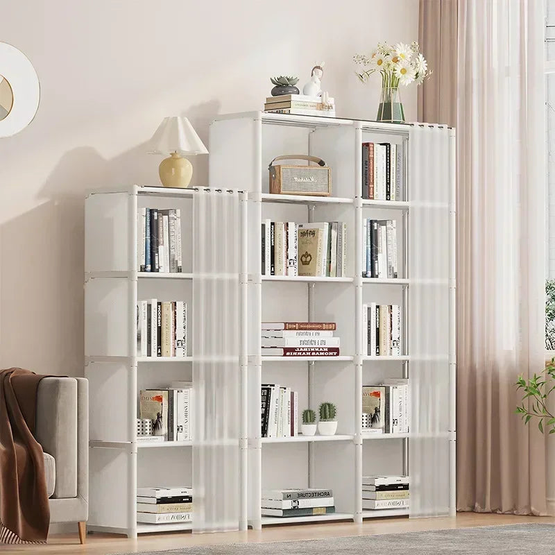 6/5 Layers Dustproof Wardrobe High Capacity Partition Bookshelf