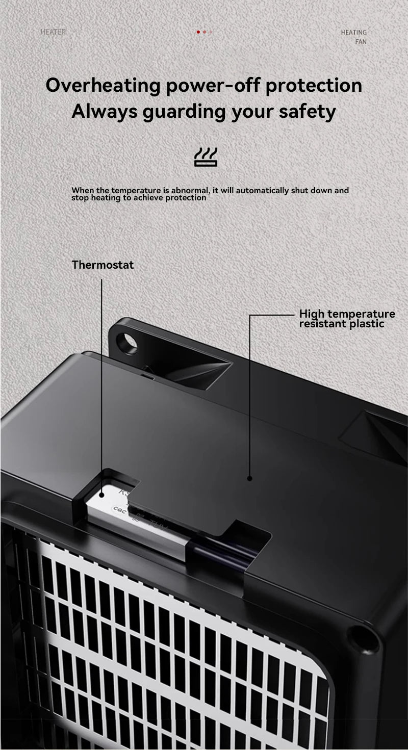 Xiaomi New Portable Heater Mini Electric Heater Plug in Wall Room Heater