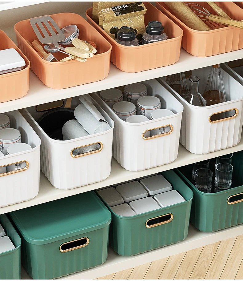 Sundries Storage Boxes with Lid Light Luxury Snacks Toys Storage