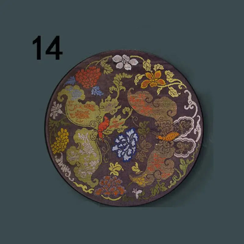 6-8inch Chinese Style Ceramic Plate with Dragon Phoenix