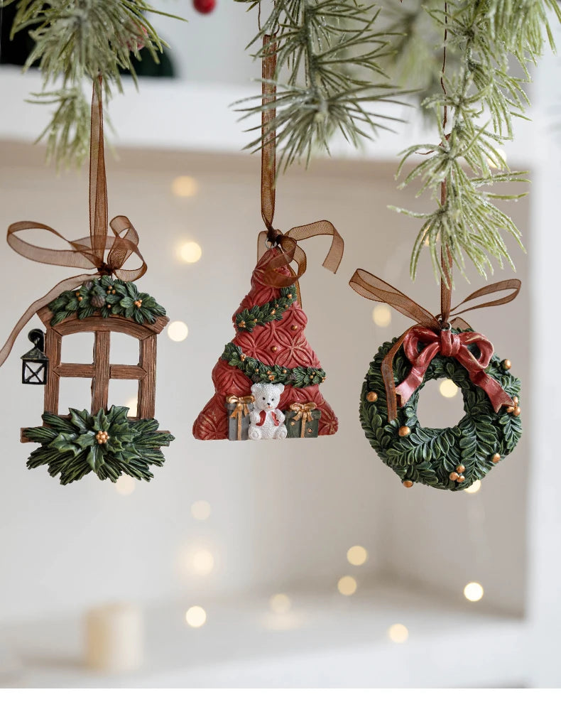 Pendants Creative Christmas Tree Toppers Fashion Santa Claus