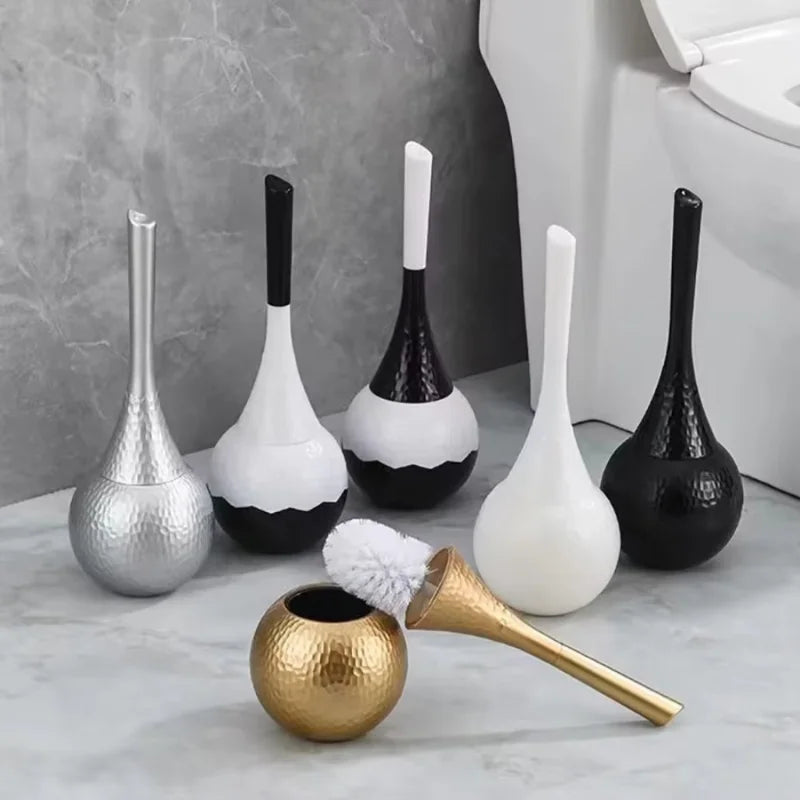 Premium Long Handle Toilet Brush with Holder