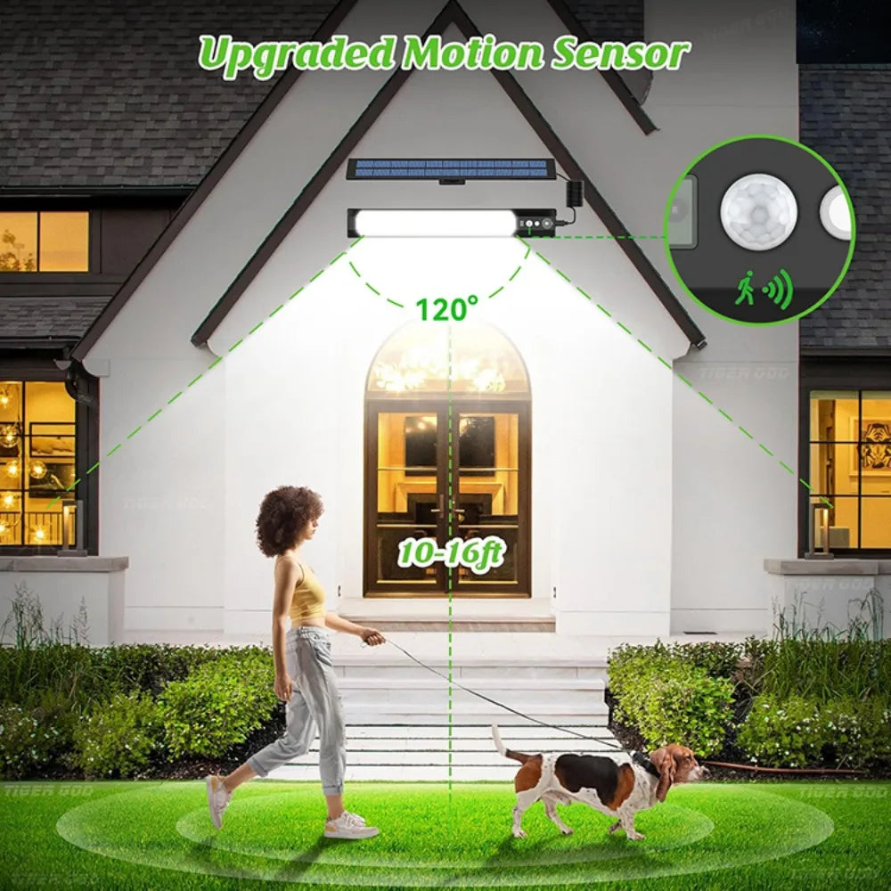 316/158 LED Solar Lamp Motion Sensor Outdoor Camping Wall Light
