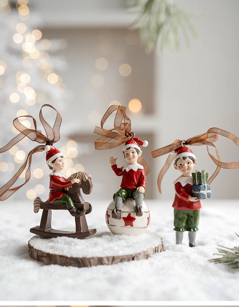 Pendants Creative Christmas Tree Toppers Fashion Santa Claus