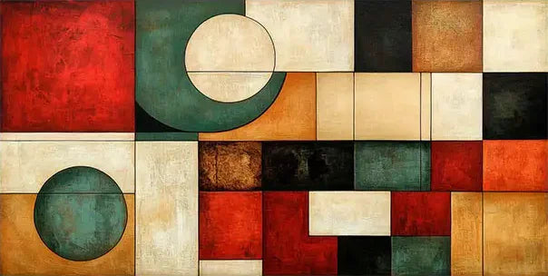 Modern Abstract Colorful Geometry Poster and Prints Canvas Painting Wall Art