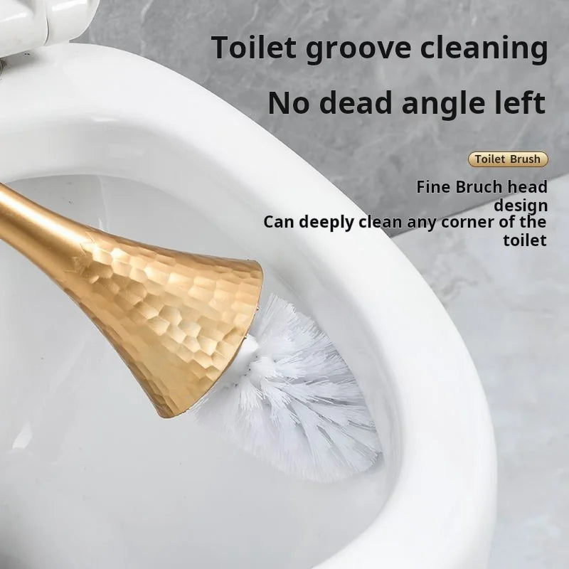 Premium Long Handle Toilet Brush with Holder