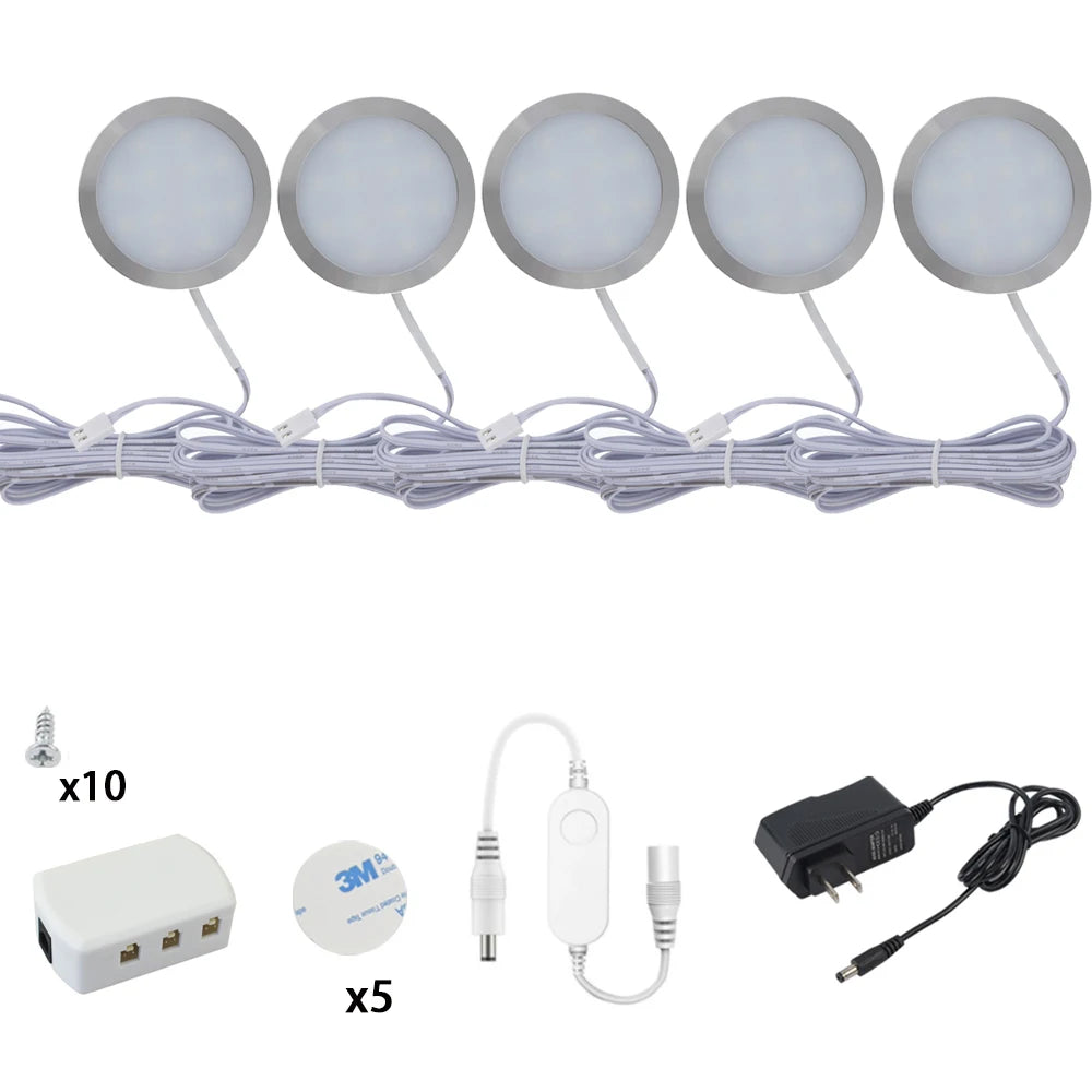Tuya Zigbee 3.0 Smart LED Under Cabinet Lighting Dimmable Puck Lights Full