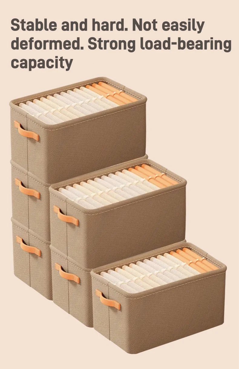 Folding Cotton Linen Storage Box Basket For Storing Dirty Clothes Laundry Basket