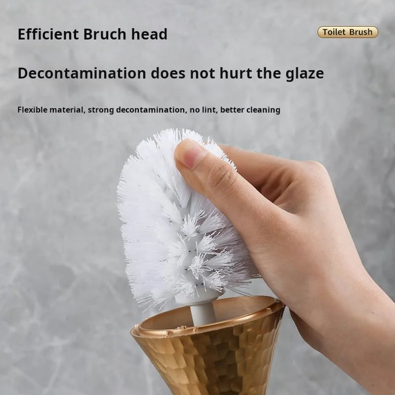 Premium Long Handle Toilet Brush with Holder
