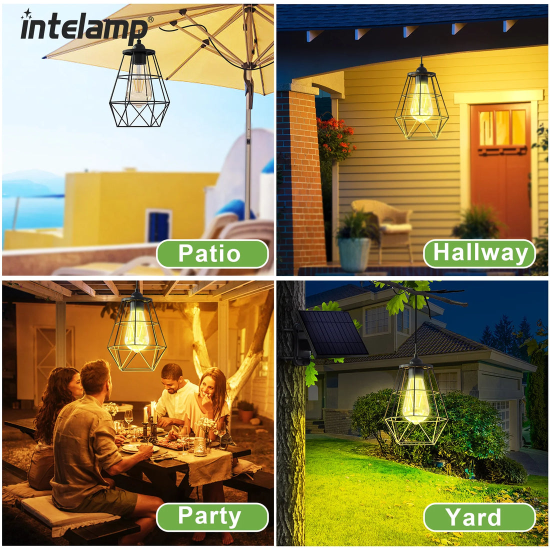 Solar Pendant Lights Indoor and Outdoor Super Bright IP65 Waterproof Solar